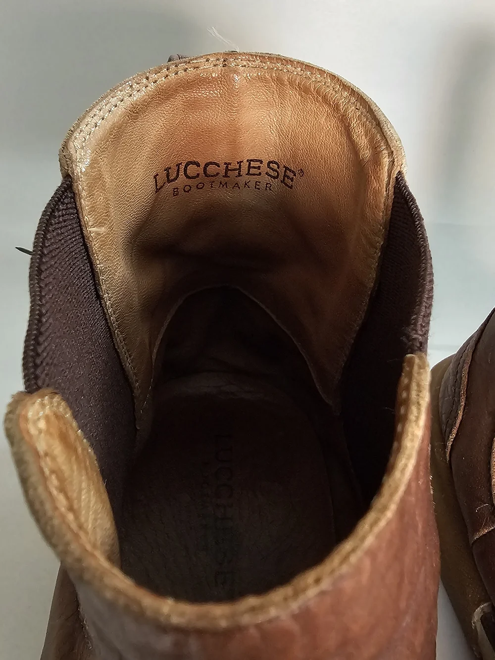 Luchesse Men's Brown Leather Chelsea Boots